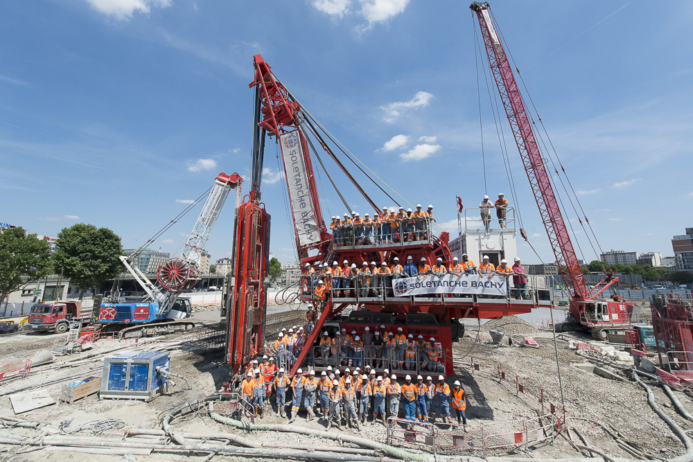 Phototographe chantier btp construction - Soletanche Bachy